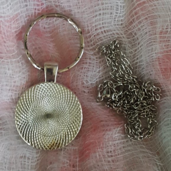 Sally Nightmare Before Christmas Cabochon Key Ring With Necklace Chain Halloween - Picture 3 of 5